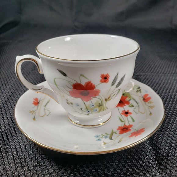 Vintage Colclough Bone China Teacup & Saucer No. 8657 Carmina Pattern E771 E773 - Picture 3 of 9